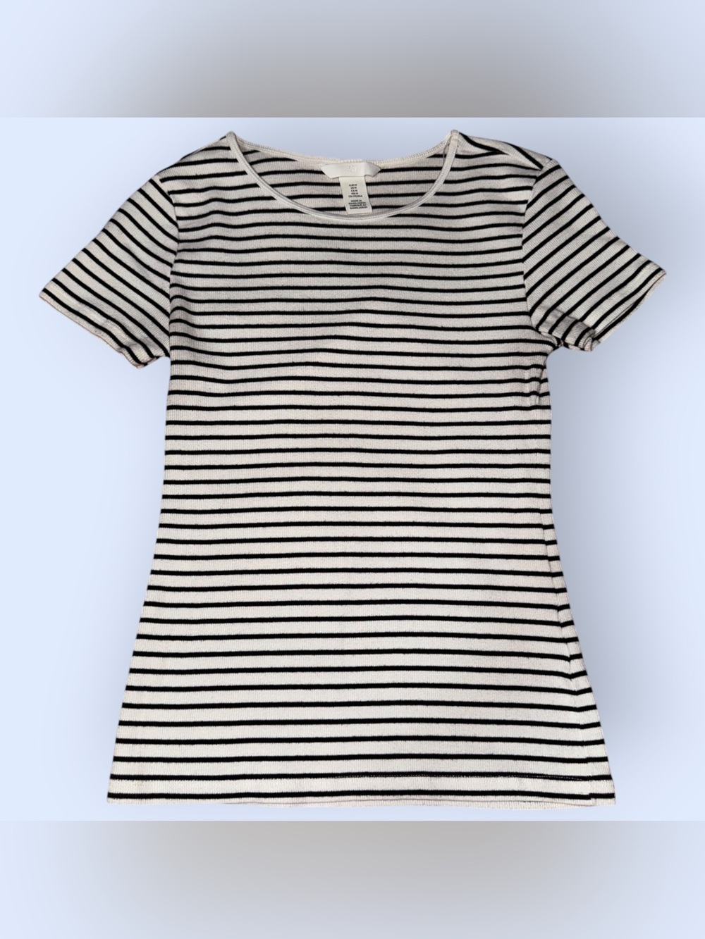 H&M Striped Short-Sleeve Tee